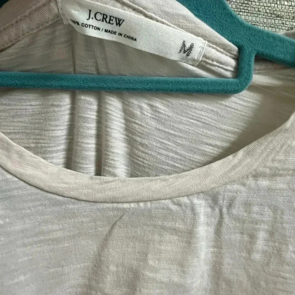 J. Crew zebra print tee shirt medium beige pink cotton short sleeve - Picture 6 of 12